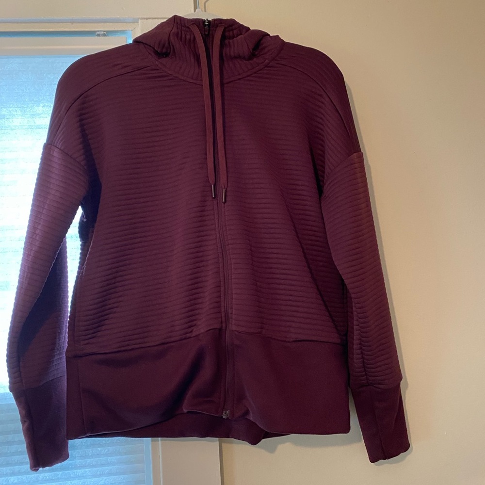 Maroon Nike Dri-Fit Zip Up Hoodie